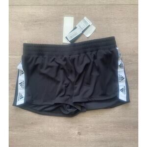 NWT Adidas Logo Black Knit Short Size Medium‎